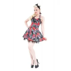 Hearts & Roses London Skulls & Roses Mini Dress