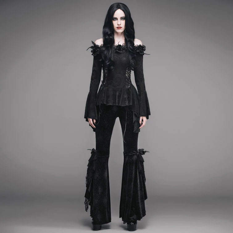 Morticia Off Shoulder Top Devil Fashion Morticia Off Shoulder Top -PUNK RAVE Sales 1 33f0d59e 9664 474f ae48