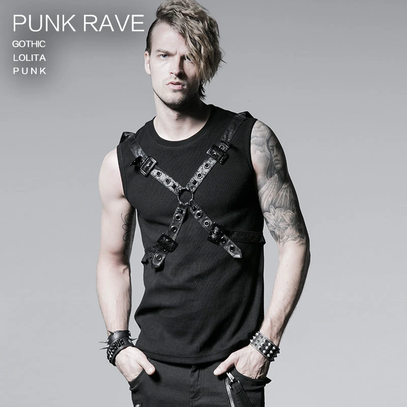 Punk Rave Gothic Cross Top 1 Punk Rave Gothic Cross Top