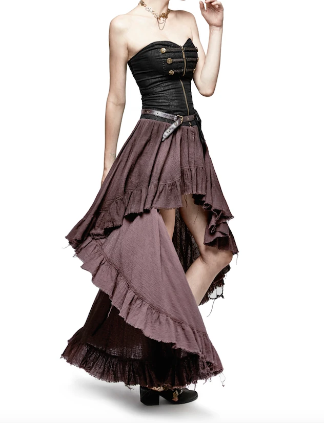 Punk Rave Ruffletease Steampunk Dress 2 Punk Rave Ruffletease Steampunk Dress - Image 2