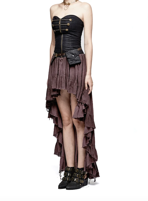 Punk Rave Ruffletease Steampunk Dress 3 Punk Rave Ruffletease Steampunk Dress - Image 3