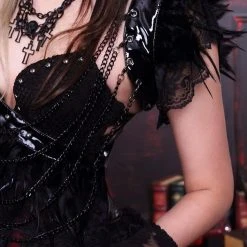 RQ-BL Feathery Fantasy Dress -PUNK RAVE Sales 21079BR 06 1200x