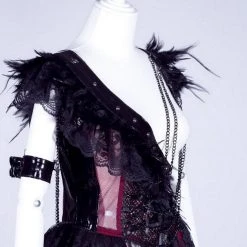 RQ-BL Feathery Fantasy Dress -PUNK RAVE Sales 21079BR 23 1200x