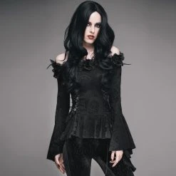 Devil Fashion Morticia Off Shoulder Top