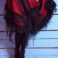 RQ-BL Elegant Asymmetric Skirt Black -PUNK RAVE Sales 343 1200x