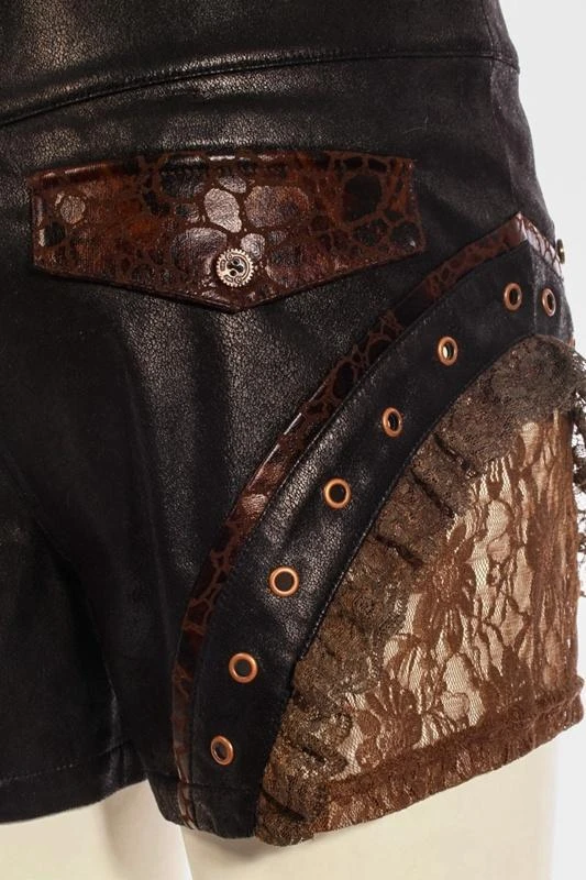 Steampunk Air Captain Mini Shorts RQ-BL Steampunk Air Captain Mini Shorts -PUNK RAVE Sales 4 3273ef89 81de 42ec 8601