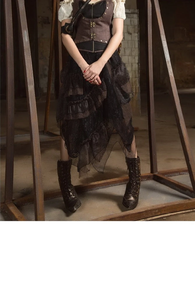RQ-BL Alexia Steampunk Skirt 4 RQ-BL Alexia Steampunk Skirt - Image 4