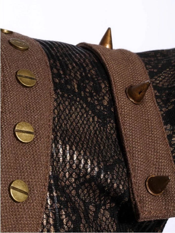 Persephone's Pleasure - Brown Punk Rave Samantha Key Dress -PUNK RAVE Sales