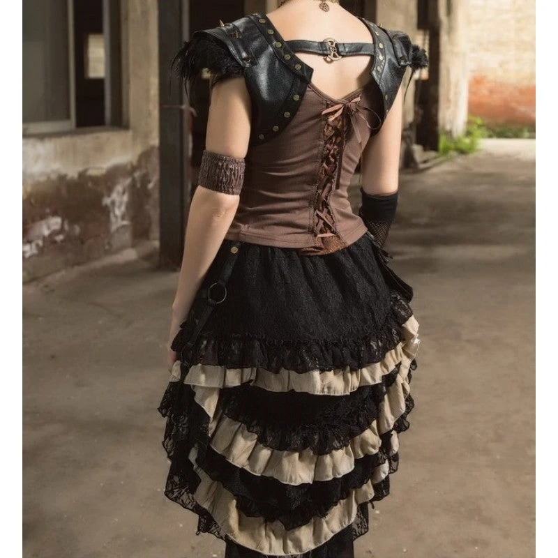 RQ-BL Violetta Steampunk Skirt 3 RQ-BL Violetta Steampunk Skirt - Image 3