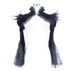 Devil Fashion Feathers And Lace Shrug 5 Devil Fashion Feathers And Lace Shrug -PUNK RAVE Sales 800 1200x