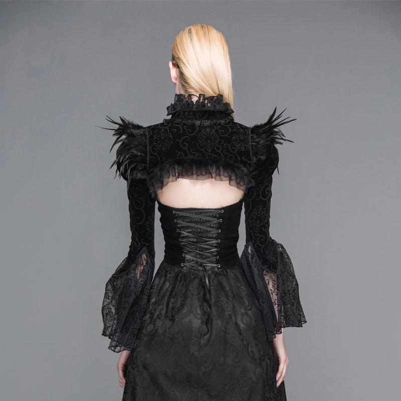 Feathers and Lace Shrug Devil Fashion Feathers And Lace Shrug -PUNK RAVE Sales CA005 800 e3c3d6b2 f8a1 4683 b9cc