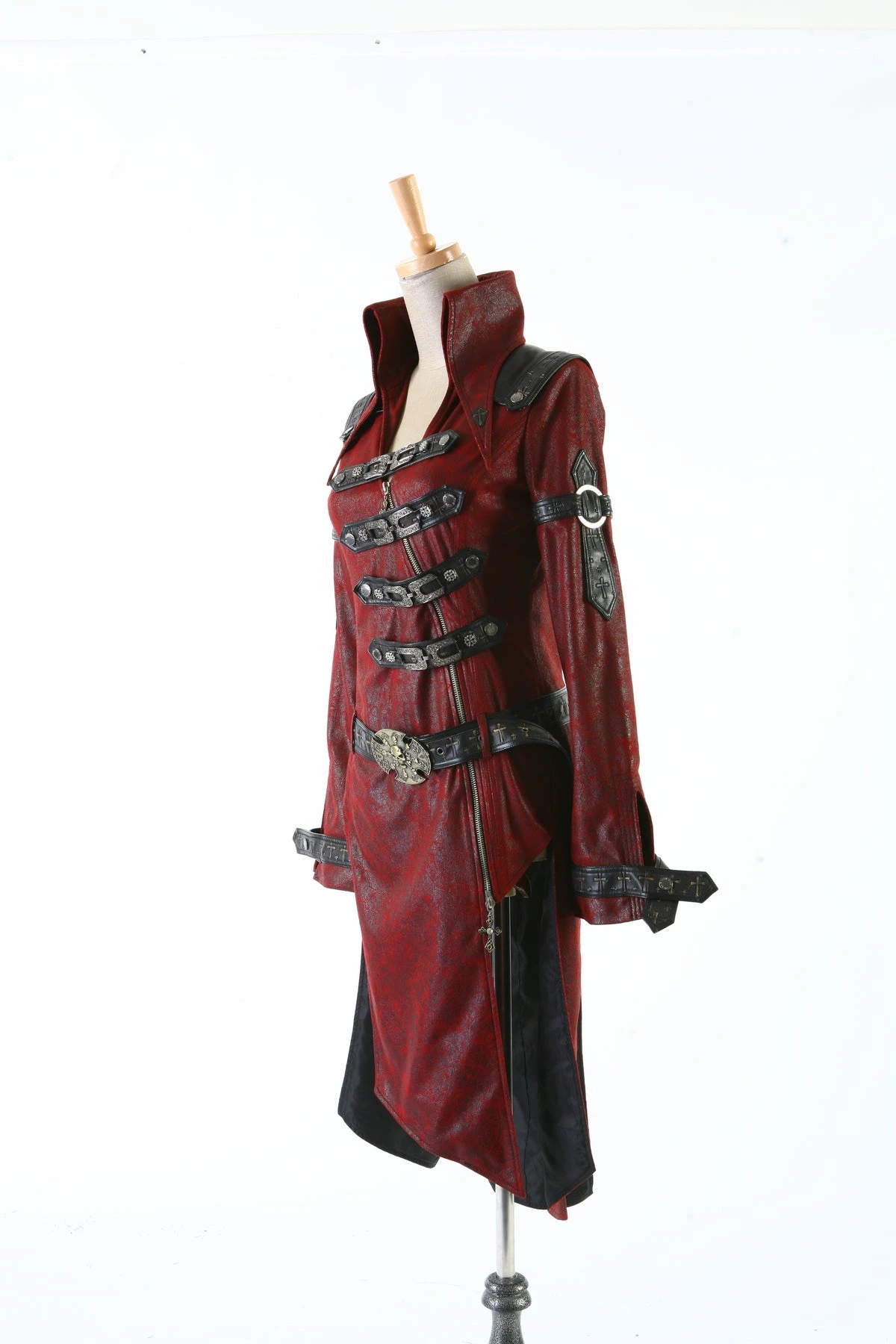 Crimson Crusade Jacket Punk Rave Black Crusade Coat -PUNK RAVE Sales