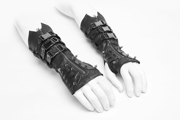 Punk Rave Post Apocalyptic Fingerless Gloves 3 Punk Rave Post Apocalyptic Fingerless Gloves - Image 3