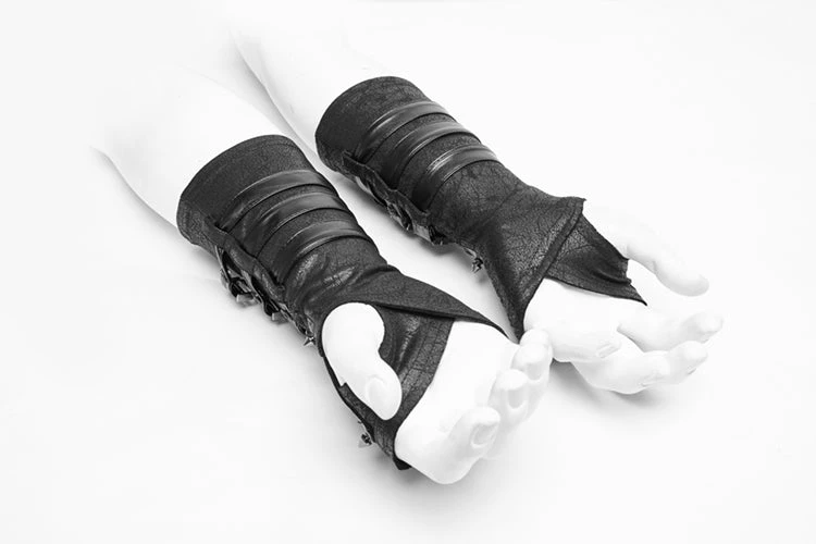 Punk Rave Post Apocalyptic Fingerless Gloves 4 Punk Rave Post Apocalyptic Fingerless Gloves - Image 4