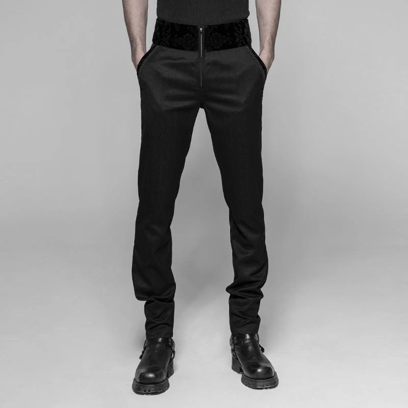 Victorian Gentleman Pants Spiral Direct Skull Armor T-shirt -PUNK RAVE Sales K 333