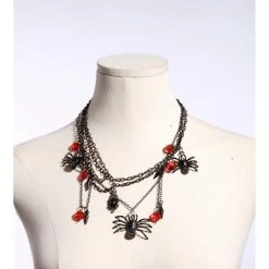 RQ-BL Queen Of The Demonweb Necklace