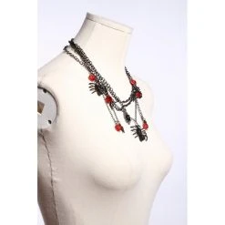 RQ-BL Queen Of The Demonweb Necklace -PUNK RAVE Sales Queen of the demonweb necklace 2 800x800 1200x