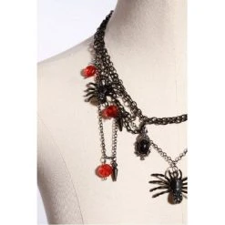 RQ-BL Queen Of The Demonweb Necklace -PUNK RAVE Sales Queen of the demonweb necklace 3 800x800 1200x