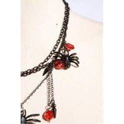 RQ-BL Queen Of The Demonweb Necklace -PUNK RAVE Sales Queen of the demonweb necklace 4 800x800 1200x