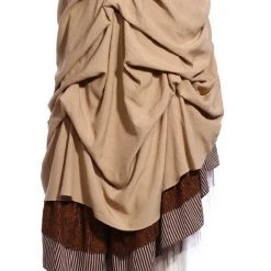 RQ-BL Steampunk Ruched Skirt -PUNK RAVE Sales RQBL0304f 1200x