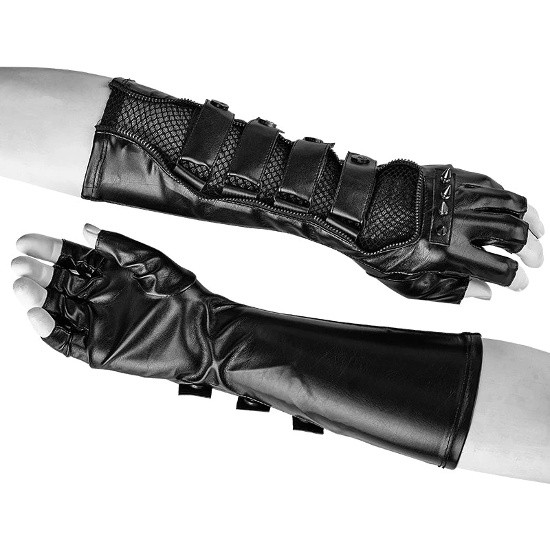 Punk Rave Cyber Fingerless Gloves 3 Punk Rave Cyber Fingerless Gloves - Image 3