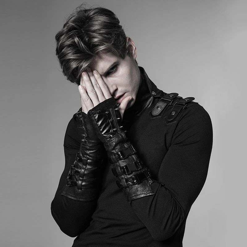 Punk Rave Post Apocalyptic Fingerless Gloves 5 Punk Rave Post Apocalyptic Fingerless Gloves - Image 5