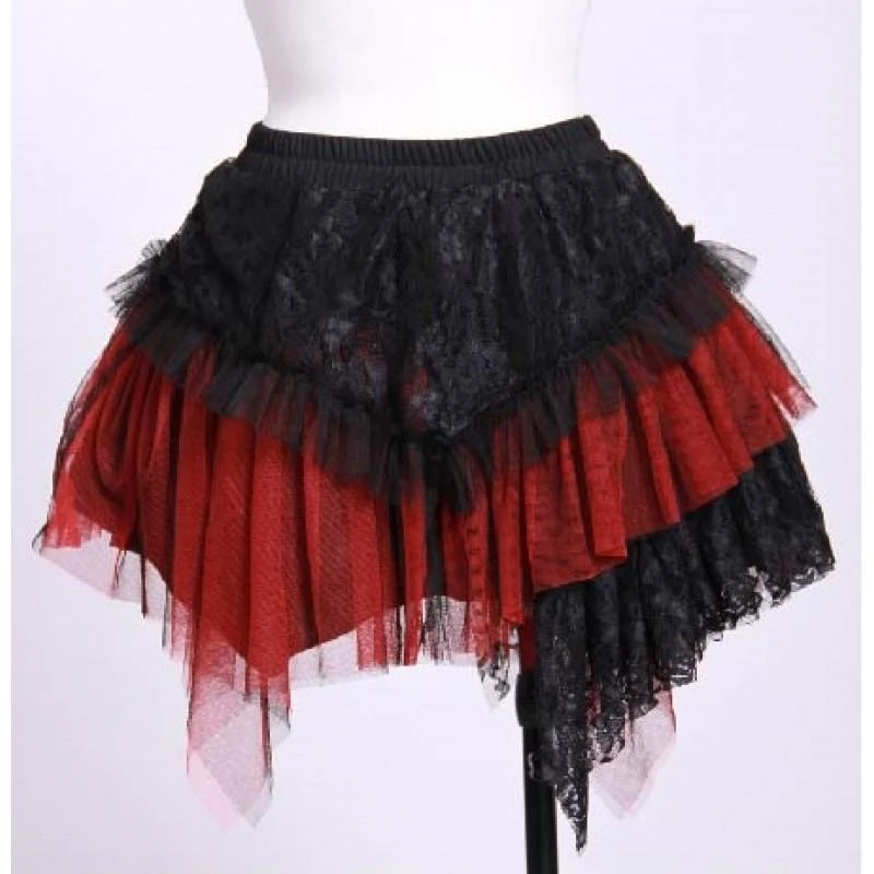 RQ-BL Adore Skirt And Corset Belt Set Red 4 RQ-BL Adore Skirt And Corset Belt Set Red - Image 4