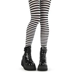 Demonia Punky Funky Striped Pantyhose