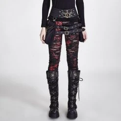 Punk Rave Holey Cross Leggings