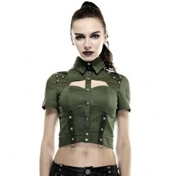 Punk Rave Military Sweetheart Top
