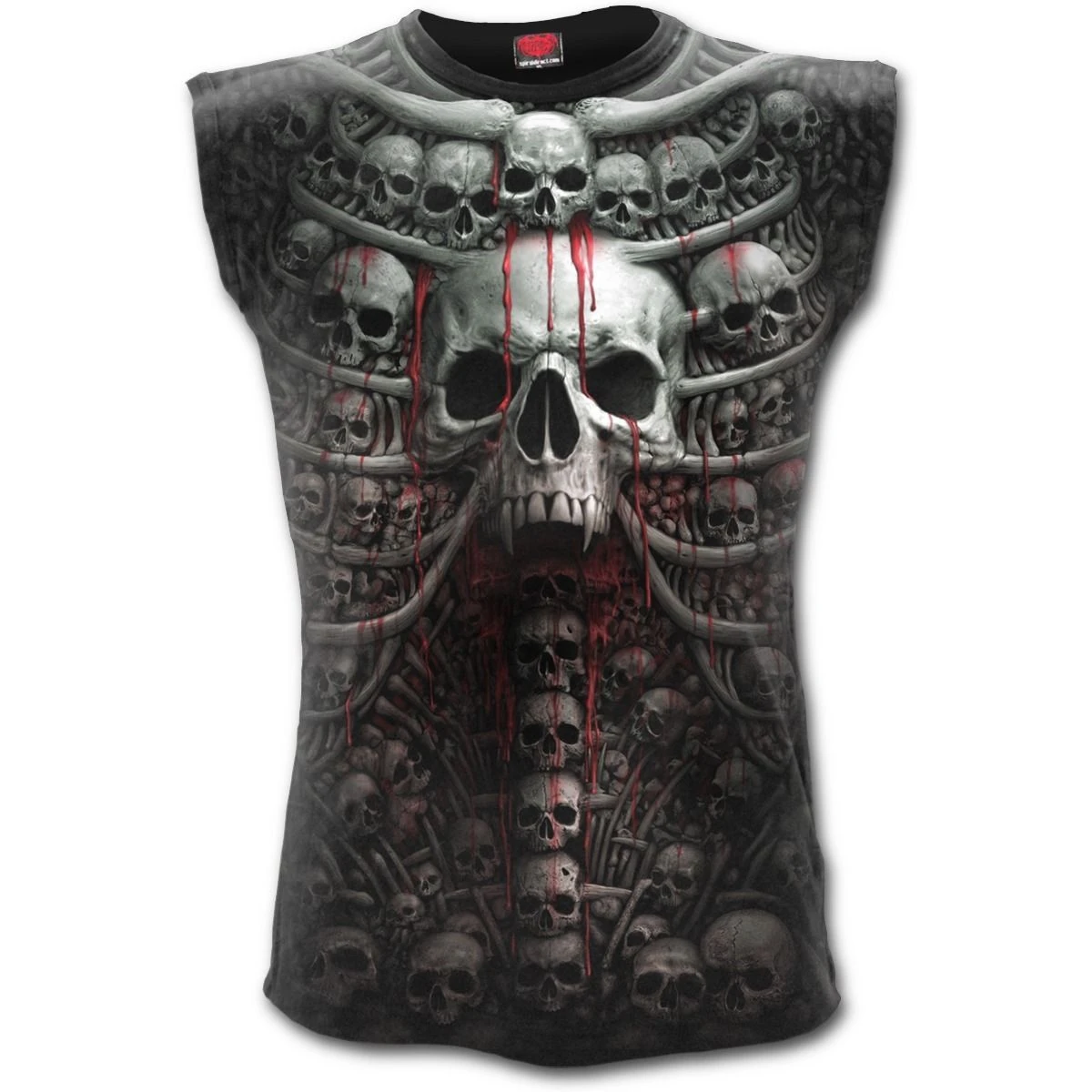 Necromancer Sleeveless T-Shirt Spiral Direct Necromancer T-Shirt -PUNK RAVE Sales necromancer t