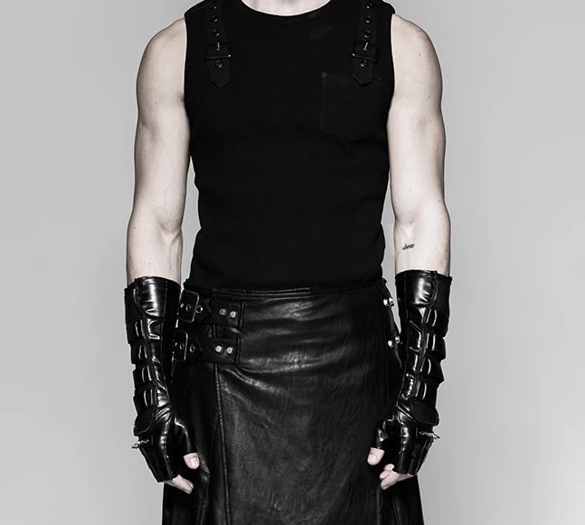 Punk Rave Cyber Fingerless Gloves 1 Punk Rave Cyber Fingerless Gloves