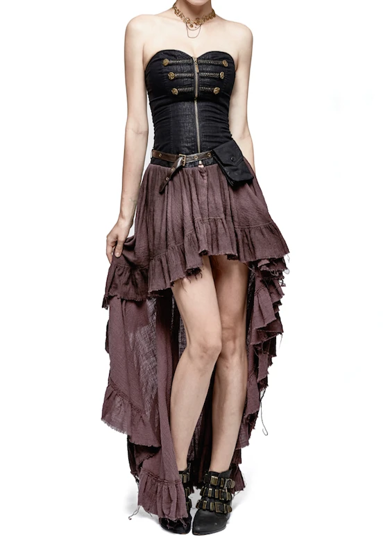 Punk Rave Ruffletease Steampunk Dress 1 Punk Rave Ruffletease Steampunk Dress