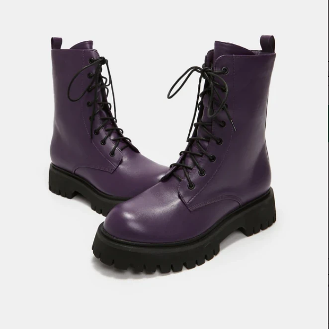 My Purple Combat Boots Koi Footwear My Purple Combat Boots -PUNK RAVE Sales purple miltary boots koi