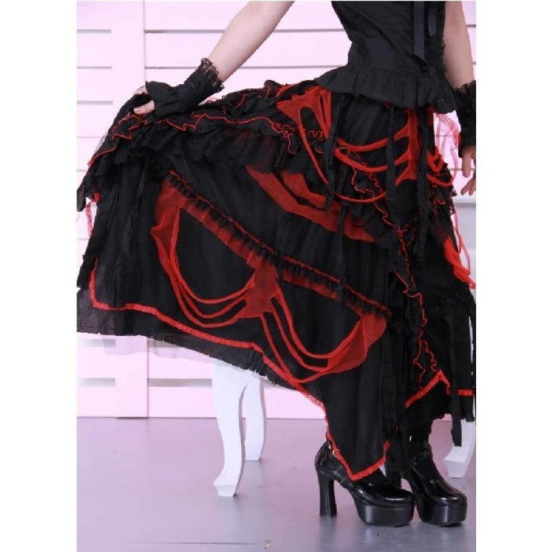 Shredded Fantasy Skirt RQ-BL Shredded Fantasy Skirt -PUNK RAVE Sales rq bl 21030