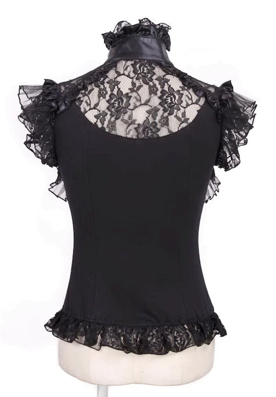 RQ-BL Countess Black Sleeveless Top 2 RQ-BL Countess Black Sleeveless Top - Image 2