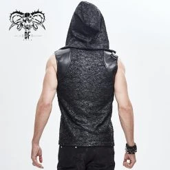 Devil Fashion Dieselpunk Hooded Tank Top 2 Devil Fashion Dieselpunk Hooded Tank Top -PUNK RAVE Sales sleeveless hoodie devil fashion tt 137 1200x