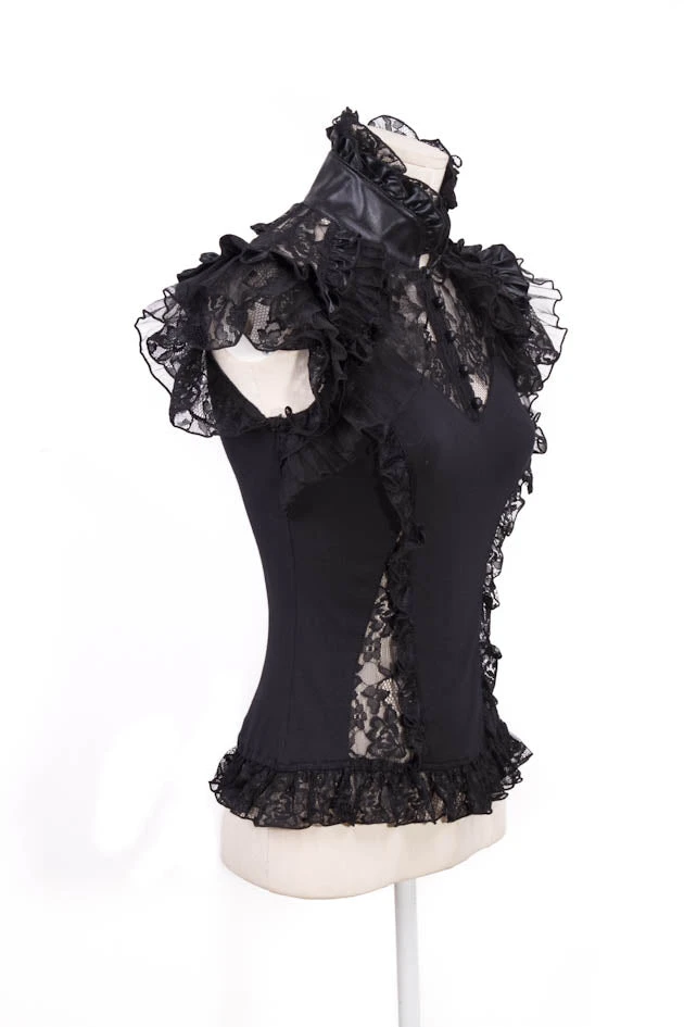 RQ-BL Countess Black Sleeveless Top 3 RQ-BL Countess Black Sleeveless Top - Image 3