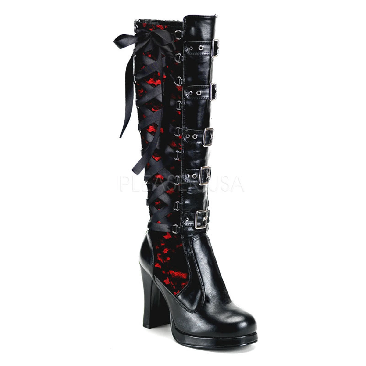 Steampunk Corset Boots (Last One US-6) Demonia Steampunk Corset Boots (Last One US-6) -PUNK RAVE Sales steampunk corset