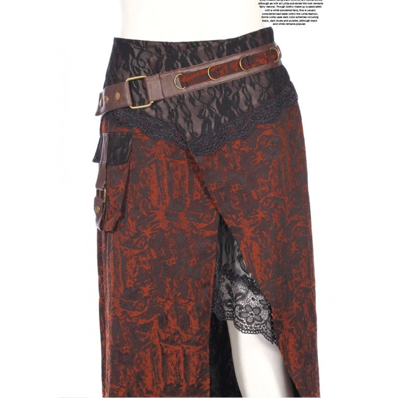 Steampunk Sadie Skirt RQ-BL Steampunk Sadie Skirt -PUNK RAVE Sales steampunk sadie skirt 3