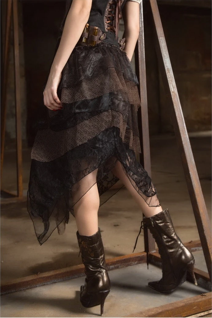 RQ-BL Alexia Steampunk Skirt 3 RQ-BL Alexia Steampunk Skirt - Image 3