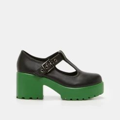 Koi Footwear Green Platform Mary Janes