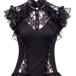 RQ-BL Countess Black Sleeveless Top